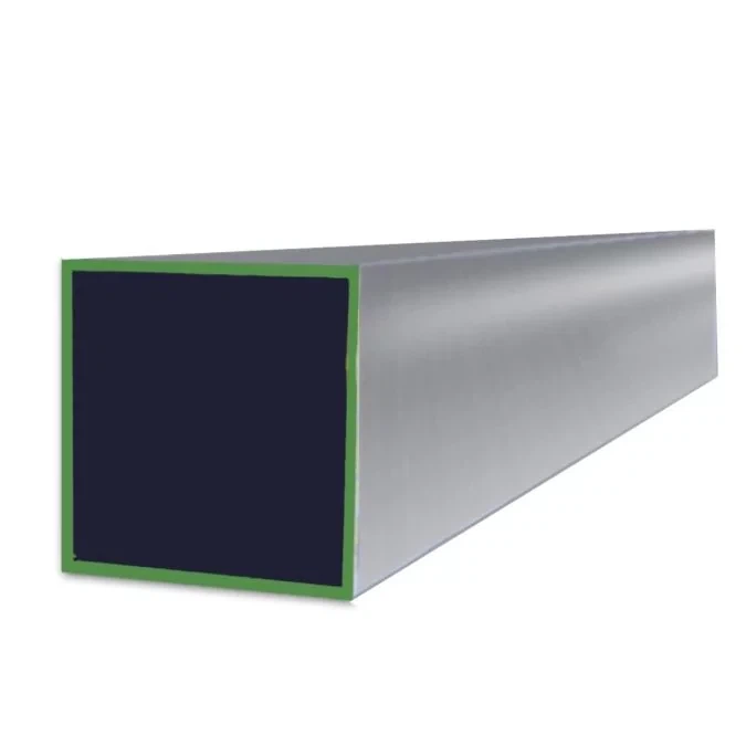 Tub quadrat d'acer inoxidable de gra 304 (180) - 1-1/4 polzades X 0,12